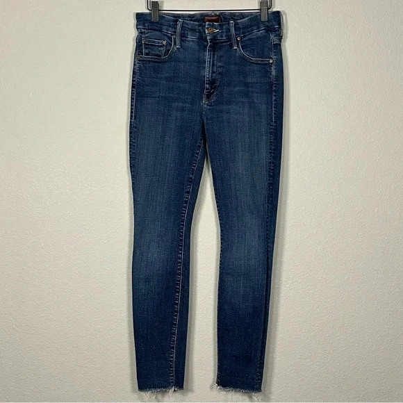 MOTHER The Looker Ankle Fray Jeans in Hot Spring - Size 27 - Picture 2 of 9
